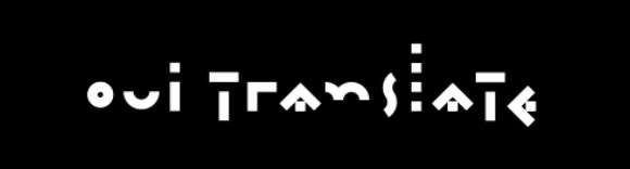 OUI TRANSLATE black white